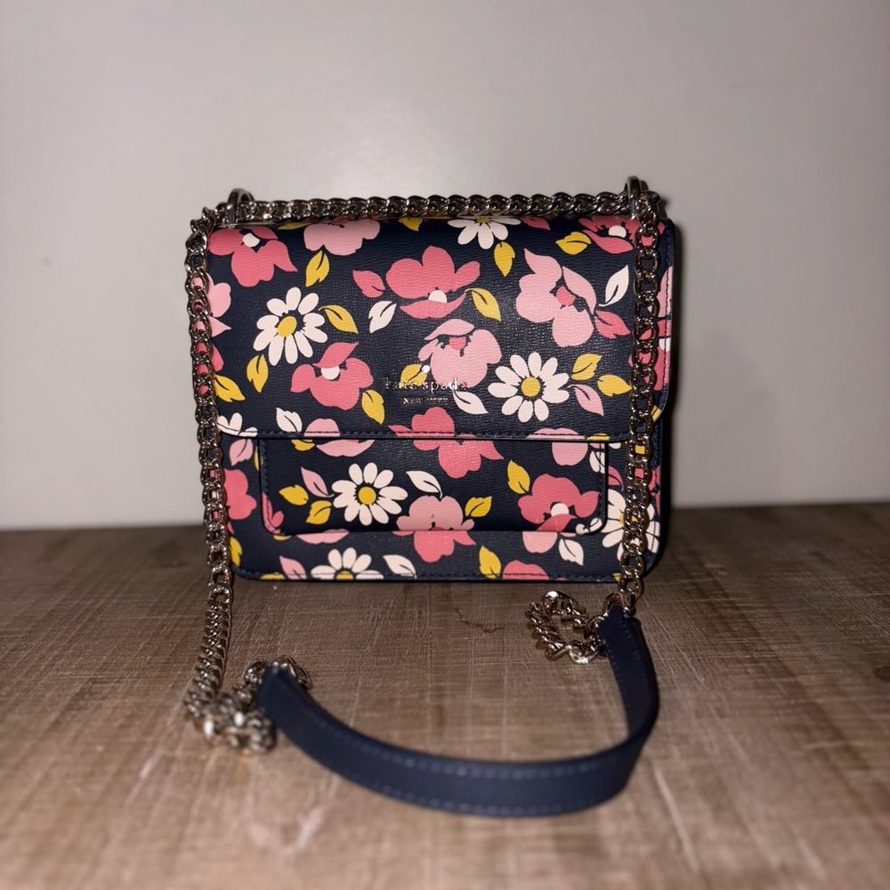Kate Spade Pink and Yellow Floral Crossbody Bag